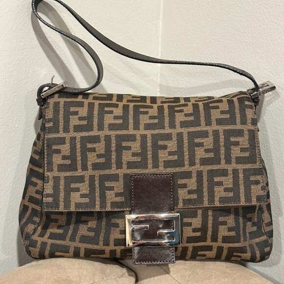Authentic Fendi Zucca Mama Baguette – Excellent Condition - Picture 1 of 10